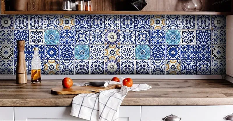 کاشی بین کابینتی طرح هندسی + بهترین قیمت خرید