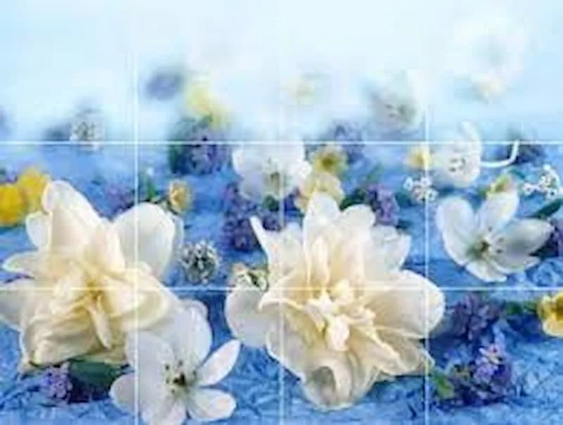 خرید و قیمت کاشی طرح گل برجسته